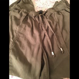 Hunter Green Comfy Pants w/Drawstrings